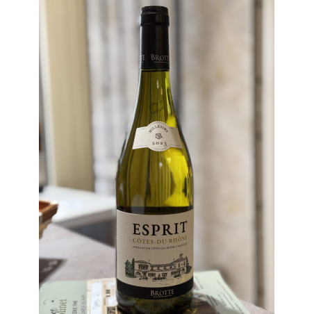 Esprit Côtes-du-Rhône Blanc 2023 | Vin Blanc Équilibré et Aromatique | Brotte