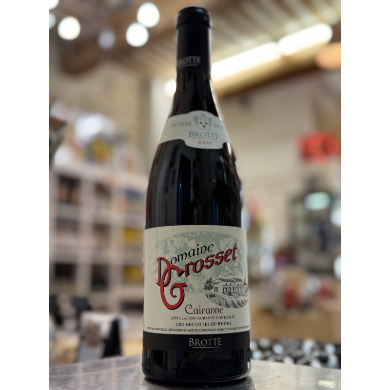 Domaine Grosset Cairanne Rouge 2021 – AOC Cairanne – Vin de caractère