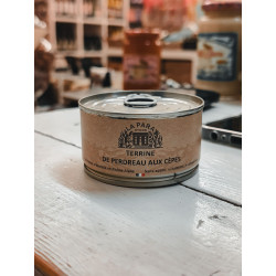 Terrine de Perdrix aux Cèpes 130g – Délices Automnaux Artisanaux