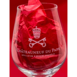 Verre Sérigraphié Châteauneuf-du-Pape 35 cl | Dégustation Élégante