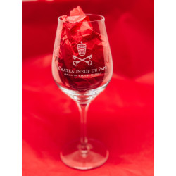 Silkscreened Glass Châteauneuf-du-Pape 35 cl – Elegant Wine Tasting Glass