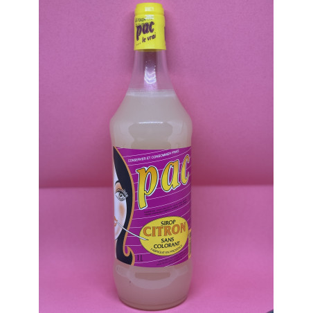 Balise Titre : PAC Citron 1L - Natural Lemon Syrup from Provence | Maison Molinet