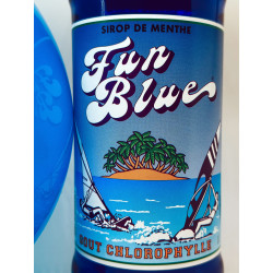 FUN Blue ® 1L - Sirop de Menthe Unique, Saveur Chlorophylle et Couleur Bleue