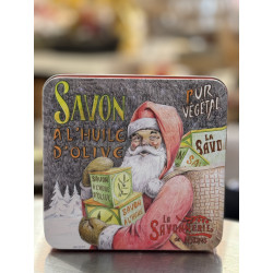 Santa Claus Metal Box & Soaps 4x100g – Spicy Scents for Christmas