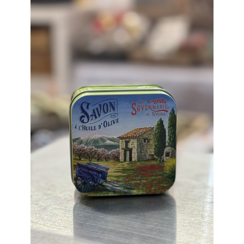 Boîte Métal Le Cabanon & Savon 100g – Senteur Lavande de Provence