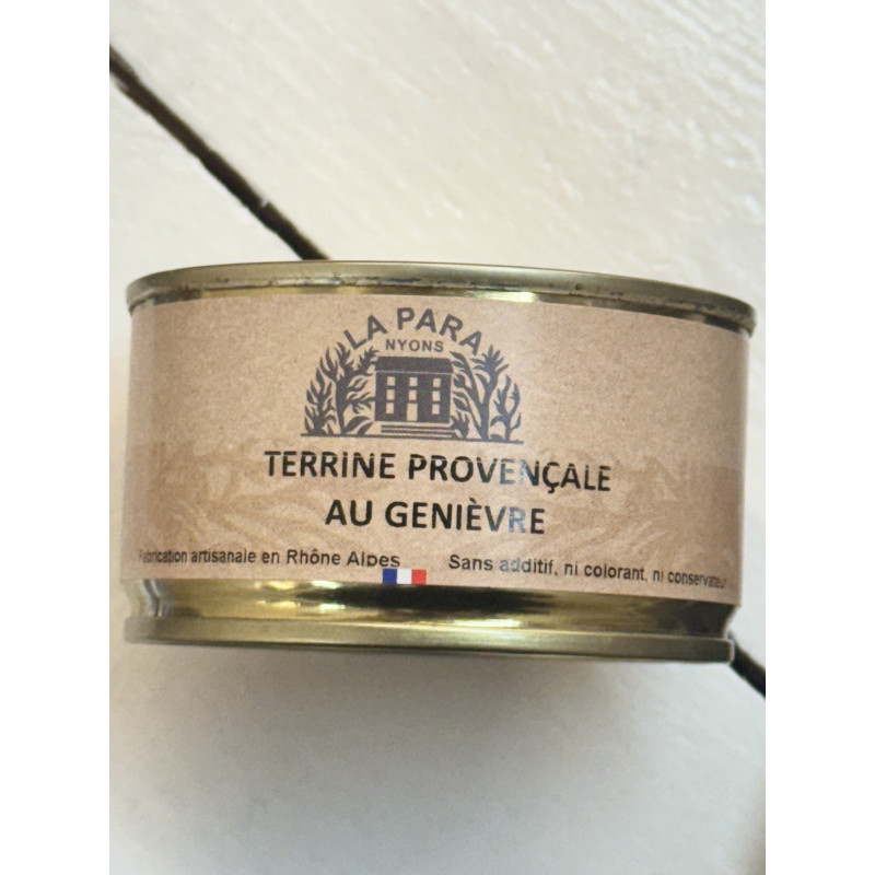 Terrine Provençale au Genièvre 130 g – Saveurs Authentiques de Provence