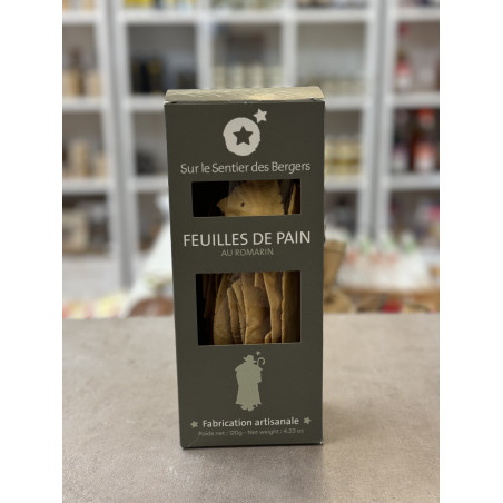 Feuilles de Pain au Romarin 120g - Biscuit Savoureux et Aromatique - Maison Molinet