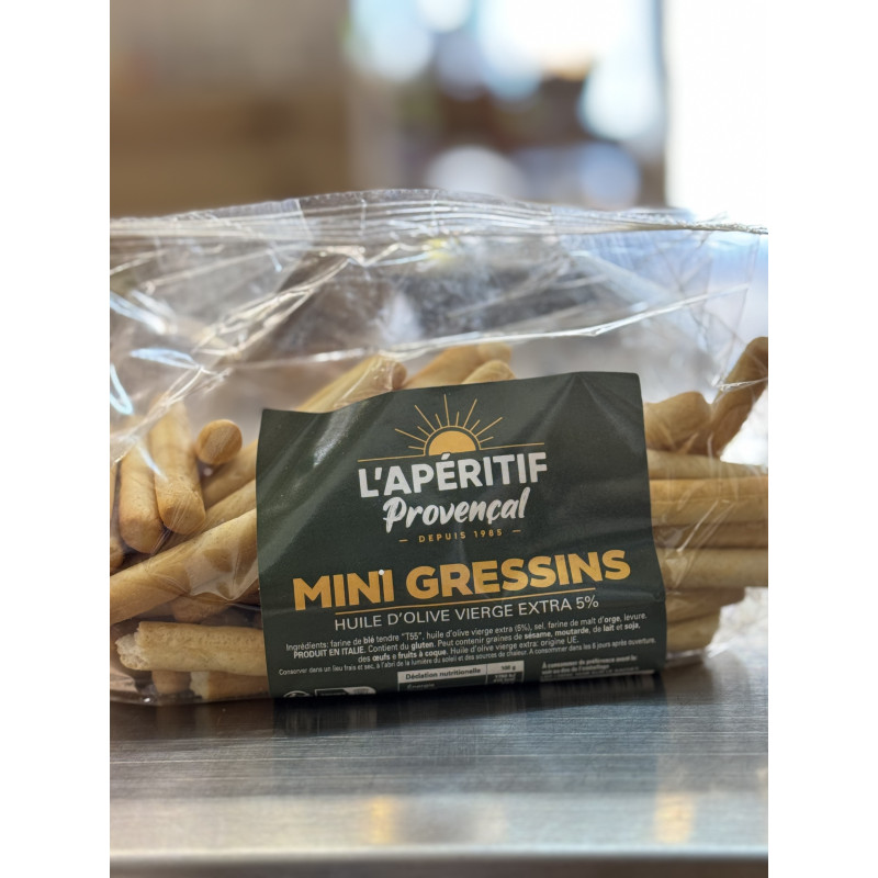 Mini Gressins à l'huile d'olive 150 gr