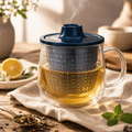 KINTO UNITEA UniMug Bleu – Tasse à thé avec infuseur 350 ml