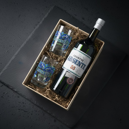 Coffret Découverte Absente 55° – 70 cl + 2 Verres Maison Molinet