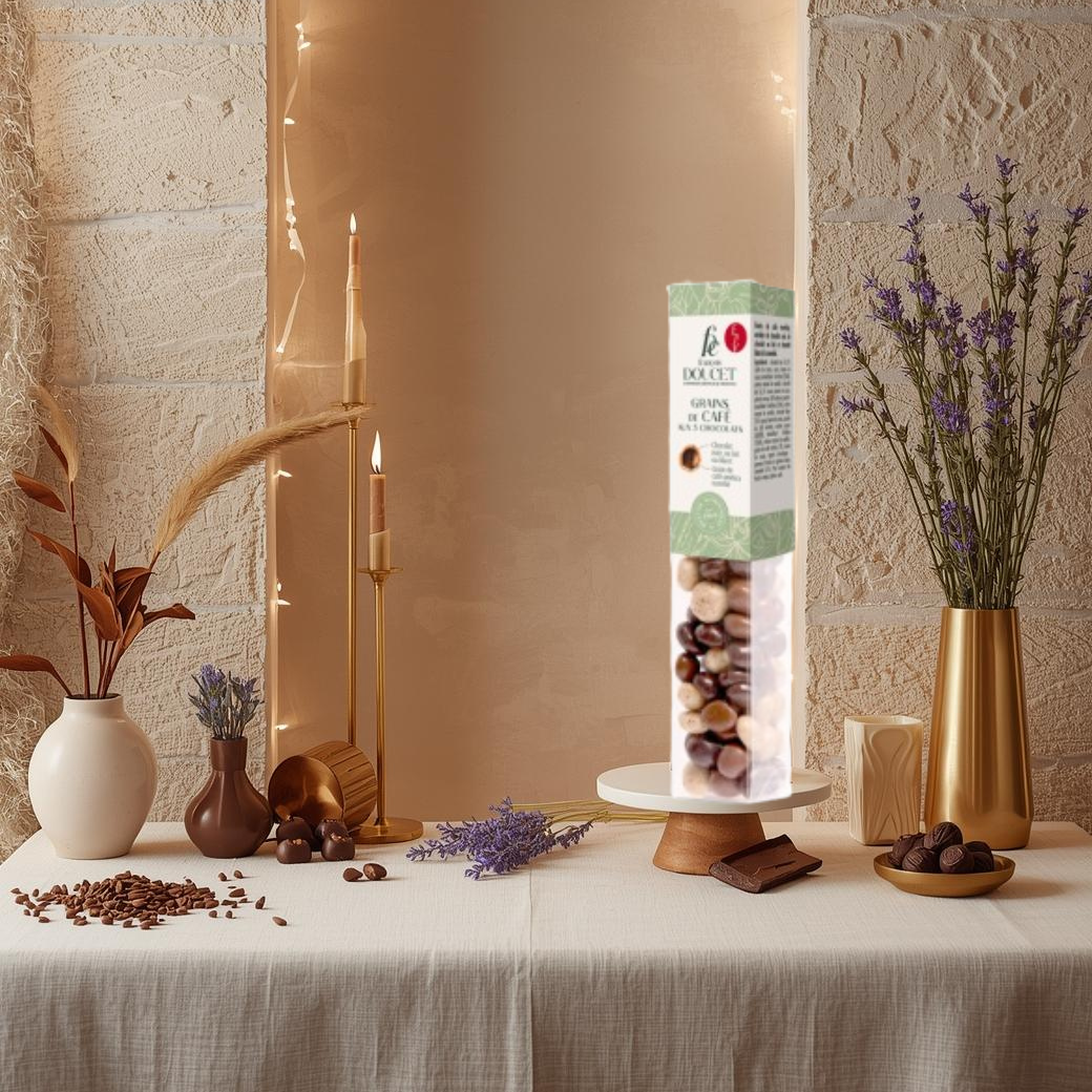 Grains de Café aux 3 Chocolats – Réglette 90 g