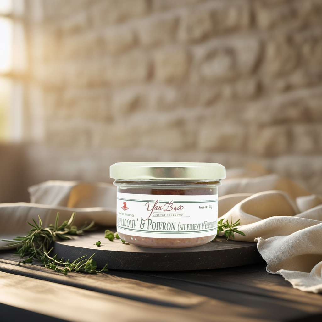 Tapenade verte et poivron piment d'espelette Maison Molinet