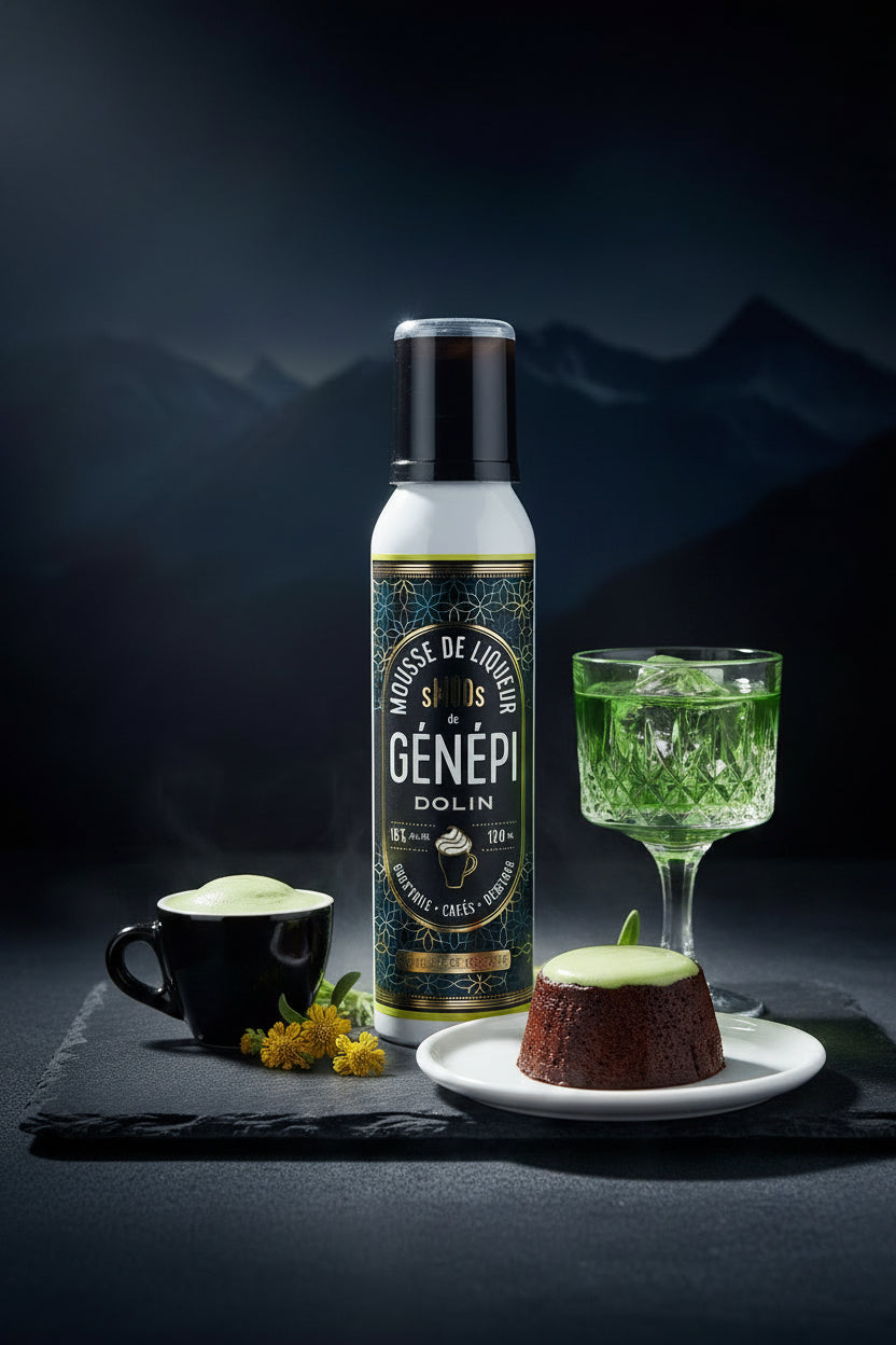 Mousse de Liqueur Génépi 120ml 16% Maison Molinet