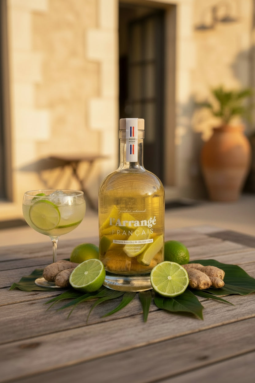 Rhum Arrangé Citron Vert 30° – 70cl Maison Molinet