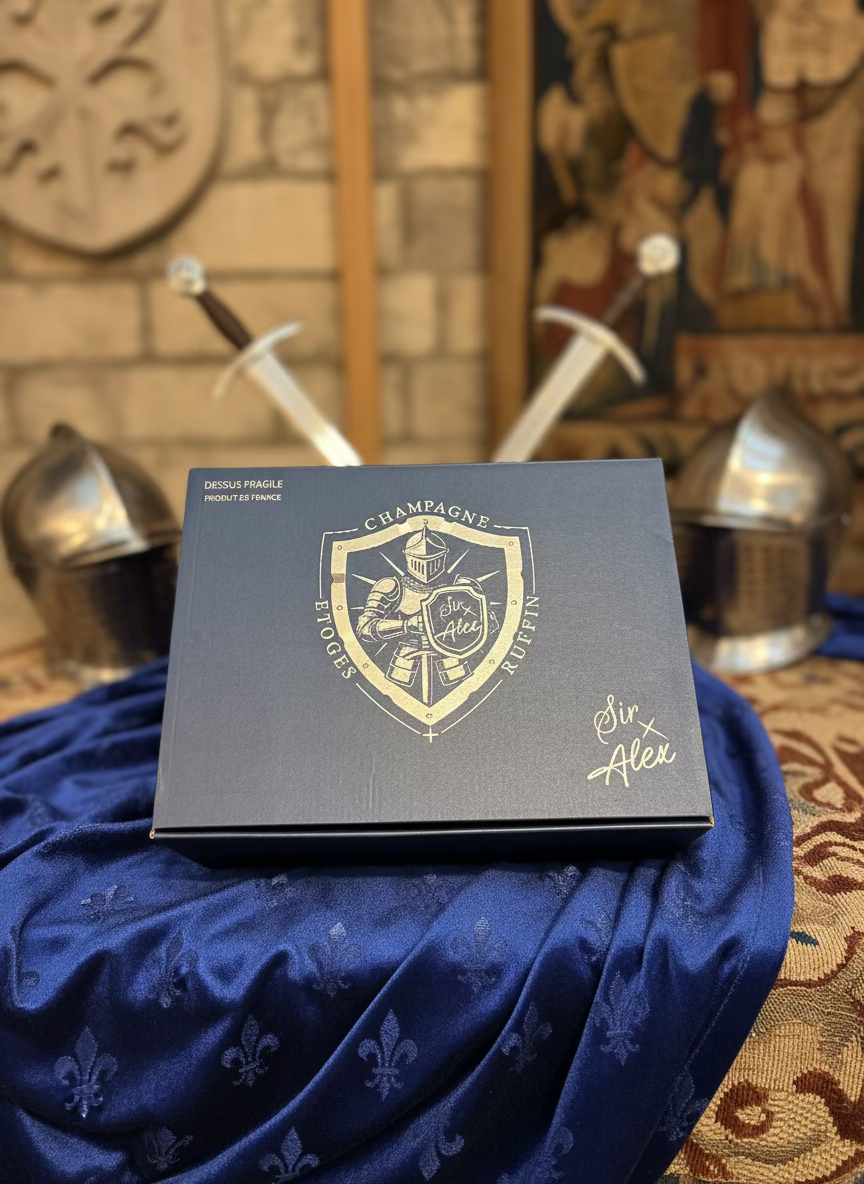 Coffret de 3 Bouteille La Cuvée Sir Alex-Champagne Millésimer-Maison Ruffin & Fils-2020