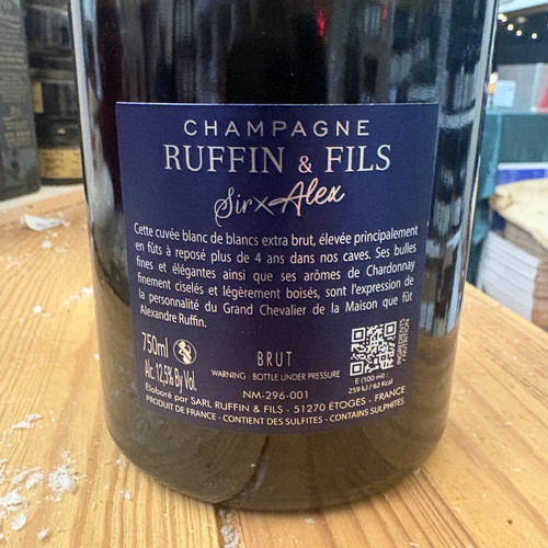Champagne Cuvée Sir Alex 2020 – Maison Ruffin & Fils Maison Molinet