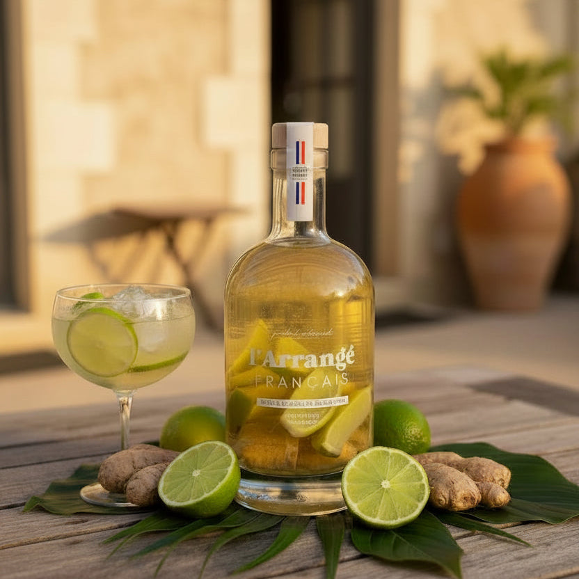 Rhum Arrangé Citron Vert 30° – 70cl Maison Molinet