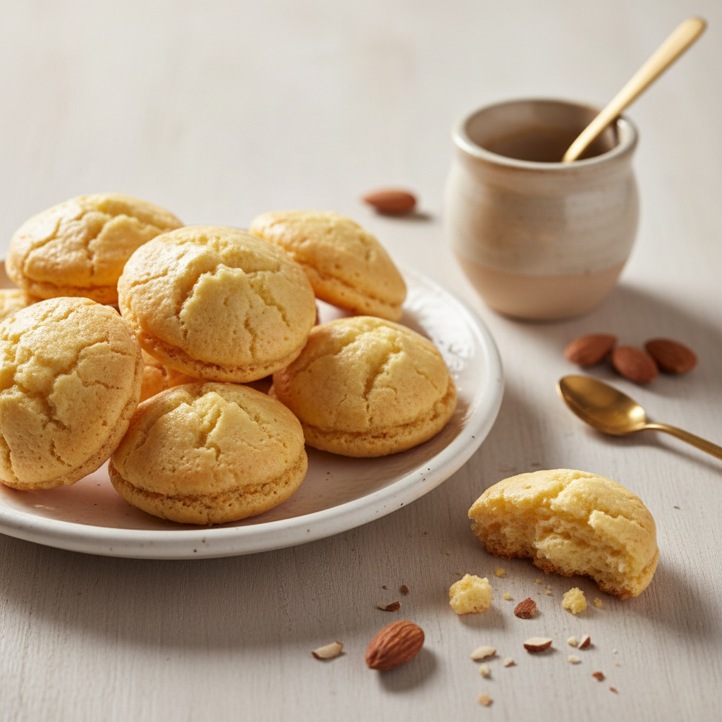 Macarons aux amandes & miel