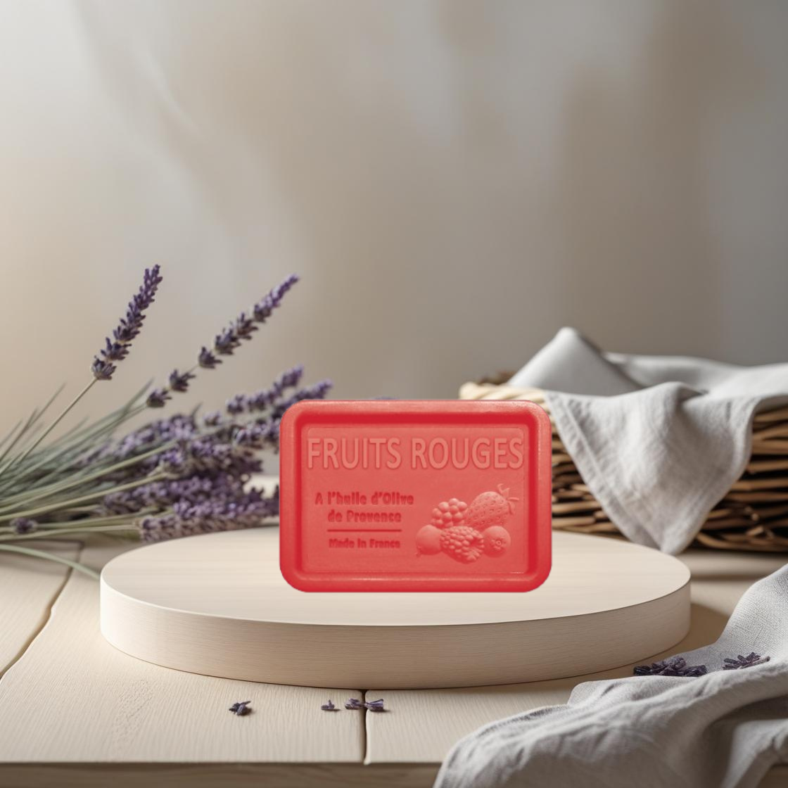 Savon “Fruits Rouges” – 120 g – Savon de Marseille Maison Molinet